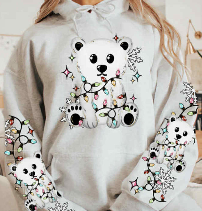Polar bears sleigh sleeves