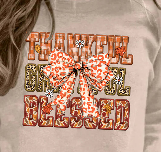 Thankful grateful and blessed