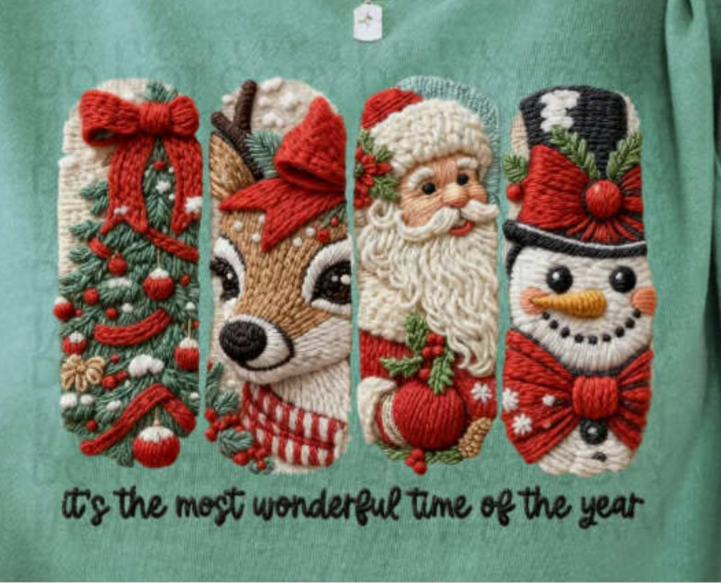 The most wonderful time of the year. Knitted