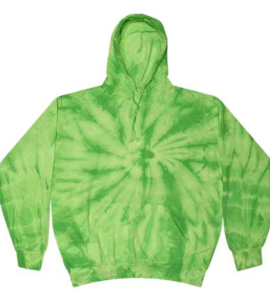 Tie dye hoodies/ put color in notes