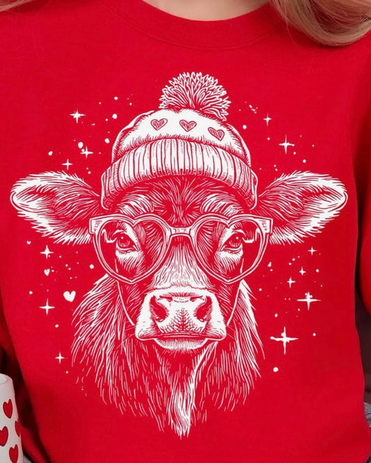 Valentine cow