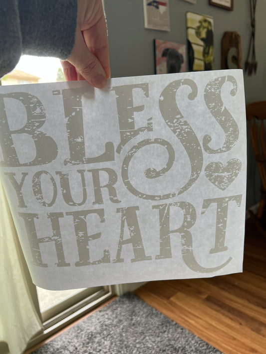 Bless your heart (white)