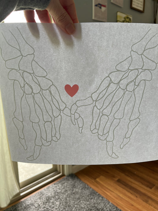 Skeleton hands (white)