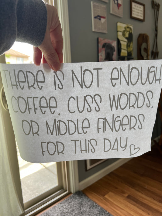 There is not enough coffee (black)