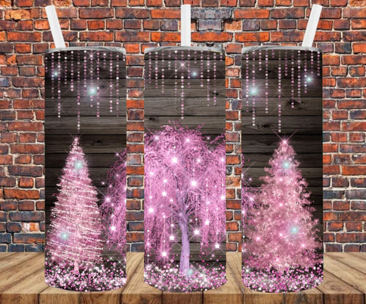 Pink Christmas trees