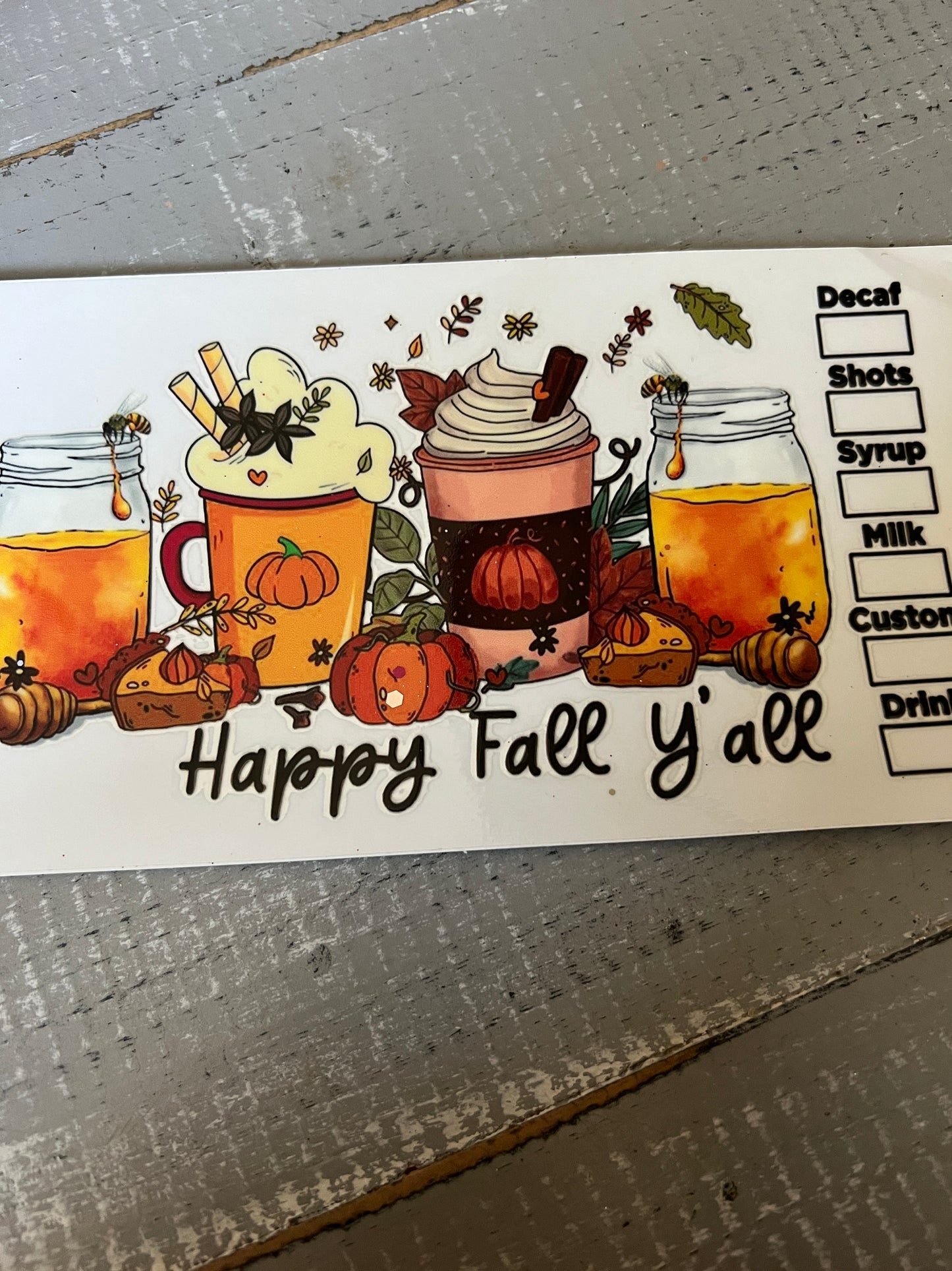 Happy fall yall. Decaf