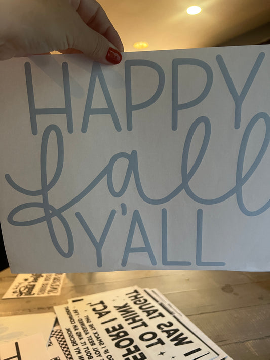 Happy fall yall (black)