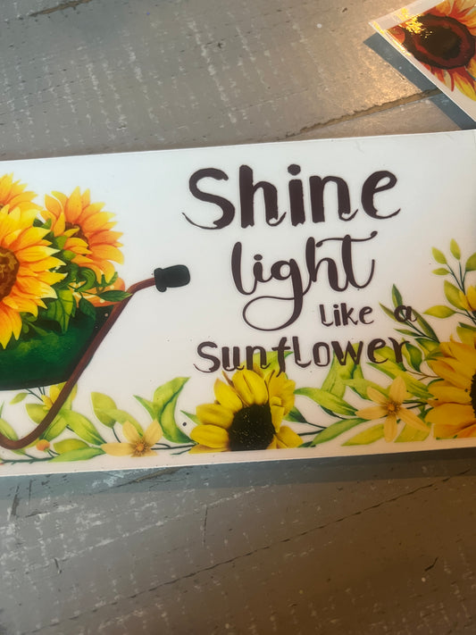 Shine light like a sunflower