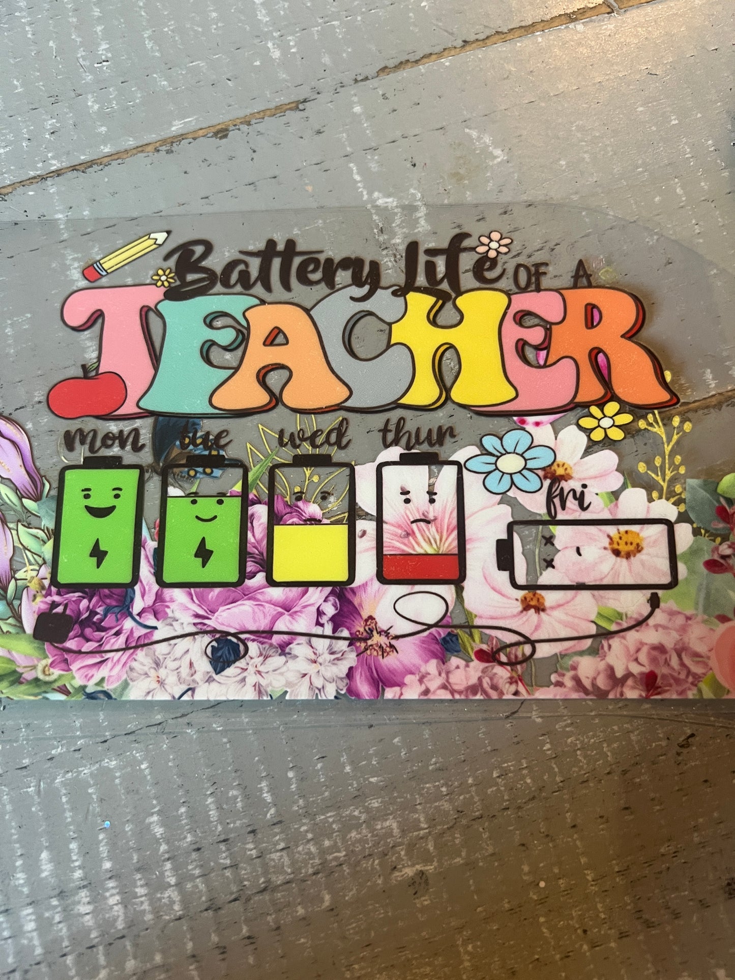 Batery life of a teacher