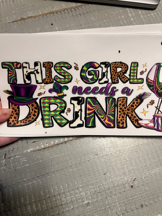 This girl needs a drink