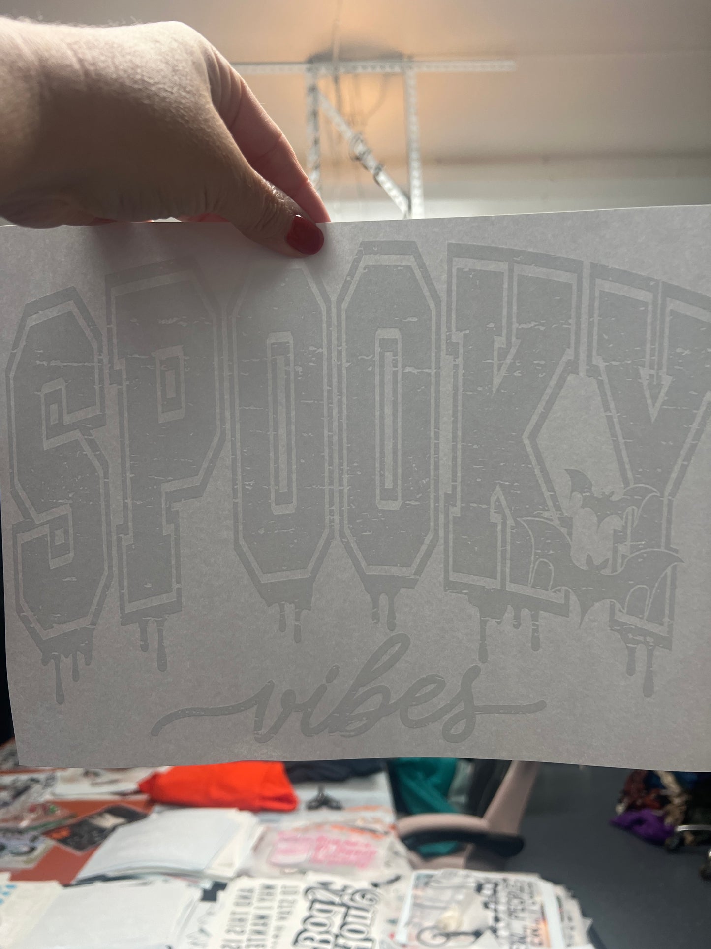 Spooky vibes (white)