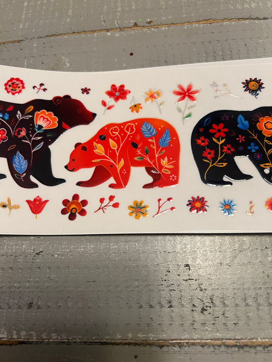 Colorful bears