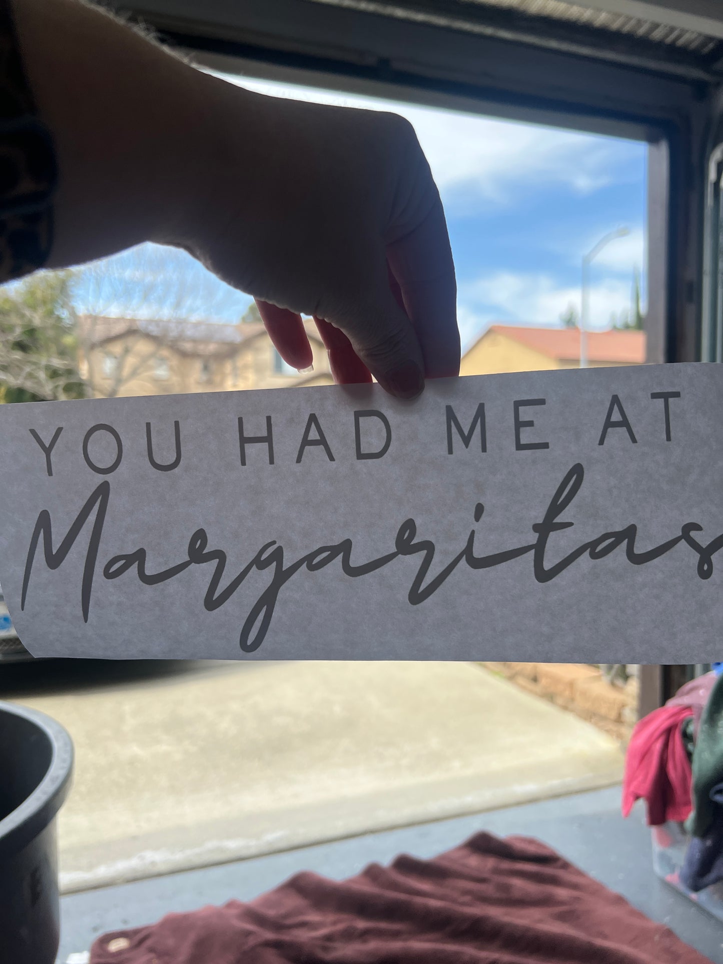 You had me at margaritas (black)