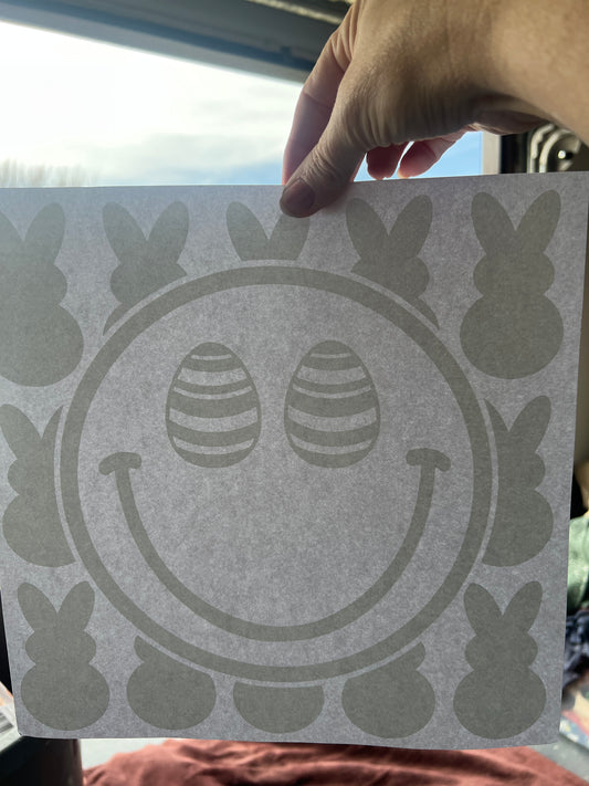 Easter smiley (white)