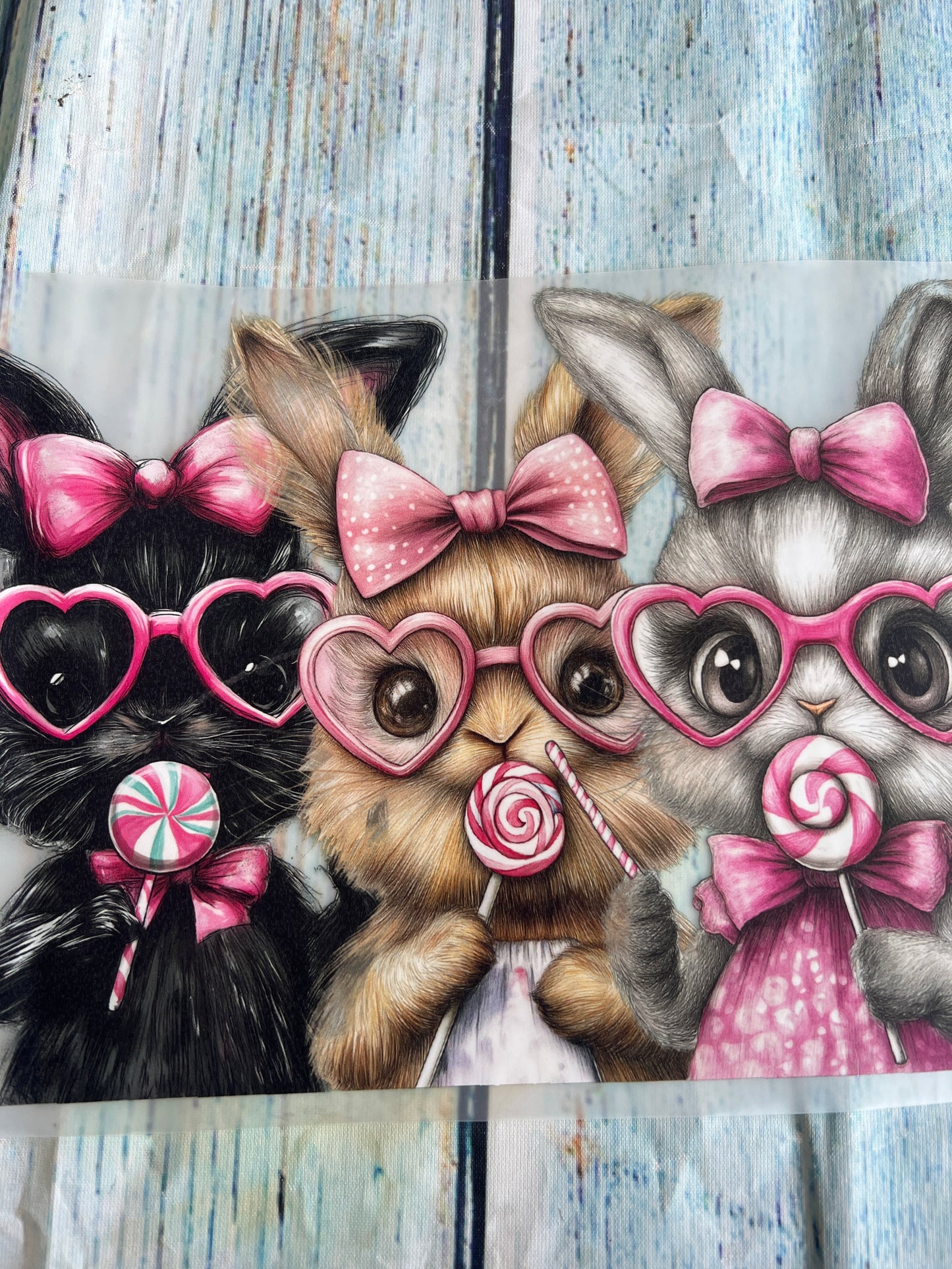 Bunnies with glasses
