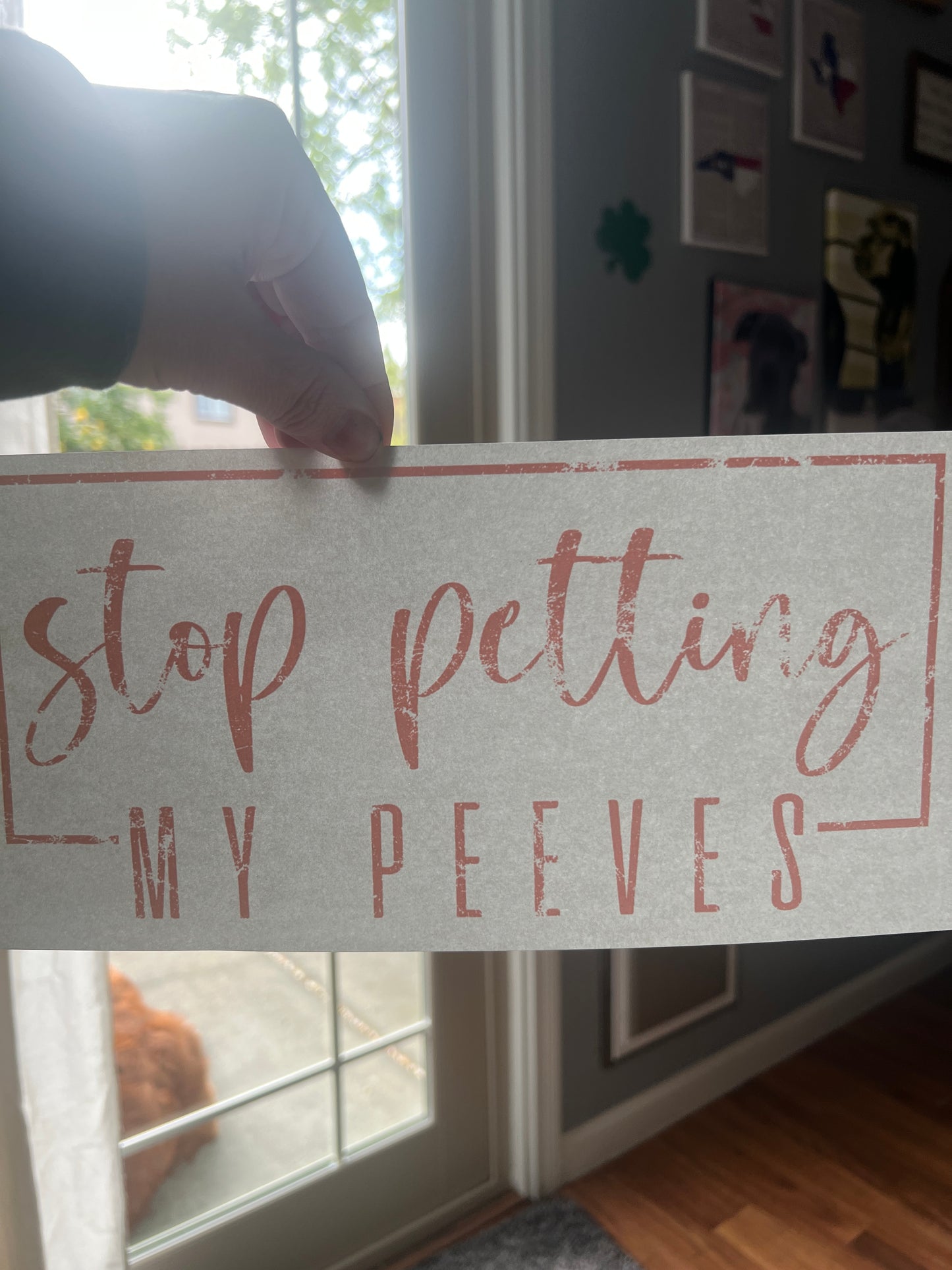 Stop petting my peeves (rose gold)