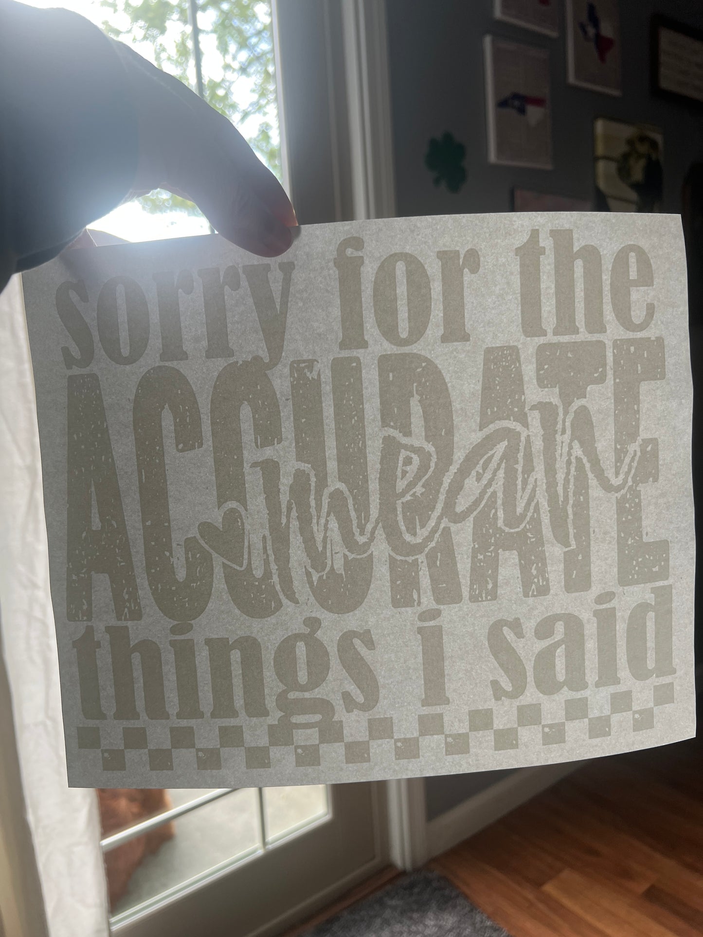 Sorry for the accurate mean things i said (white)