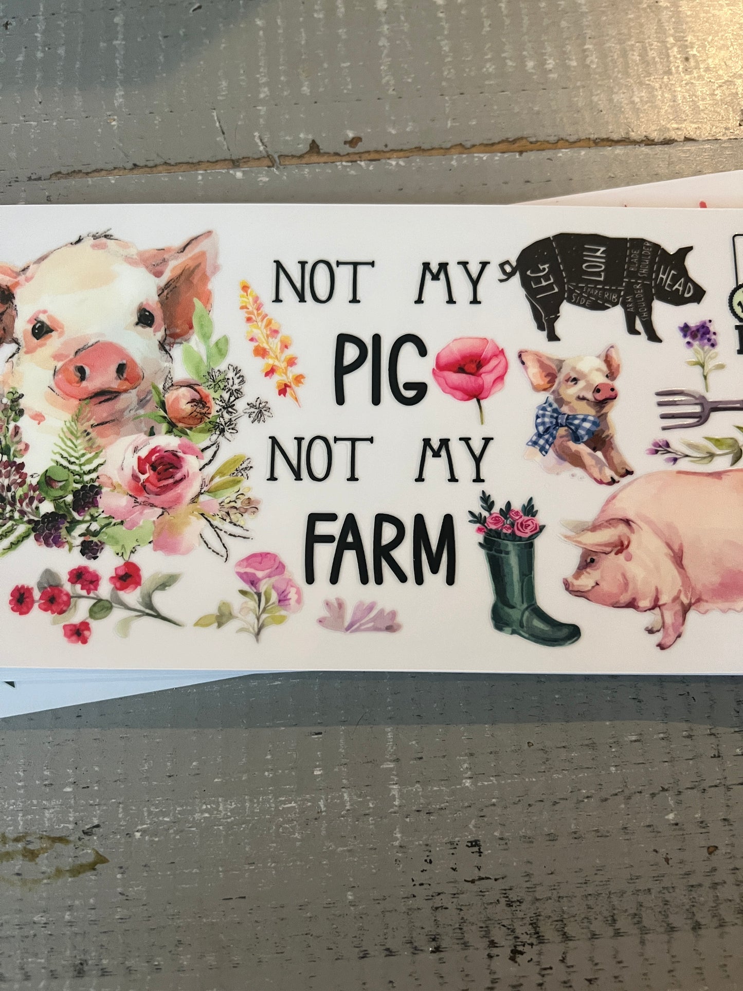 Not my pig not my farm
