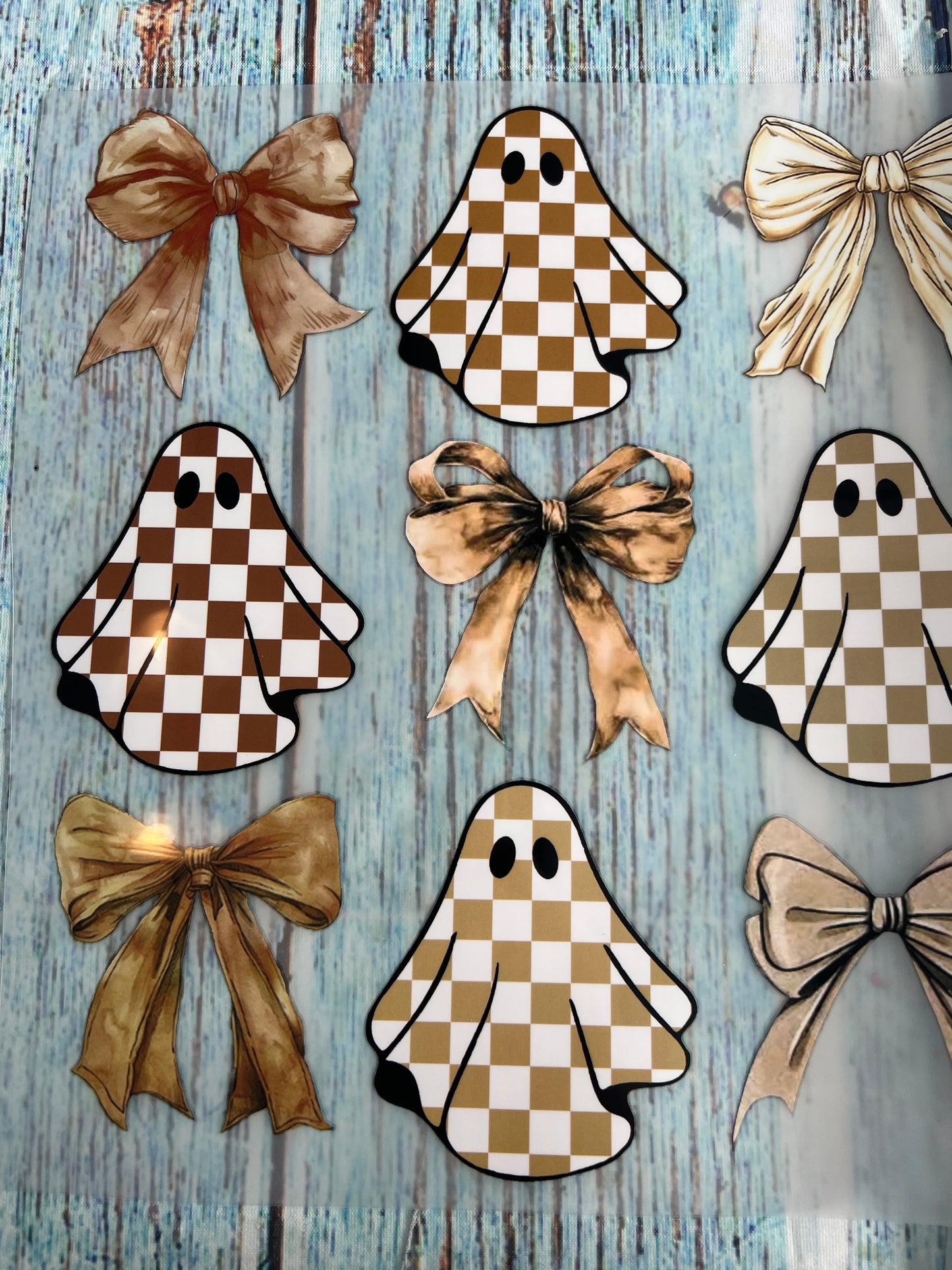 Tan ghosts and bows