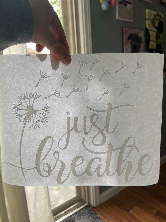 Just breathe (white)