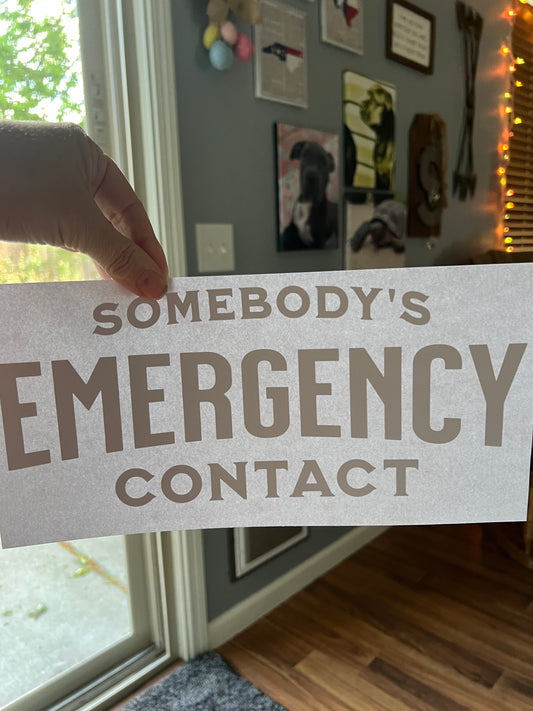 Somebody’s emergency contact