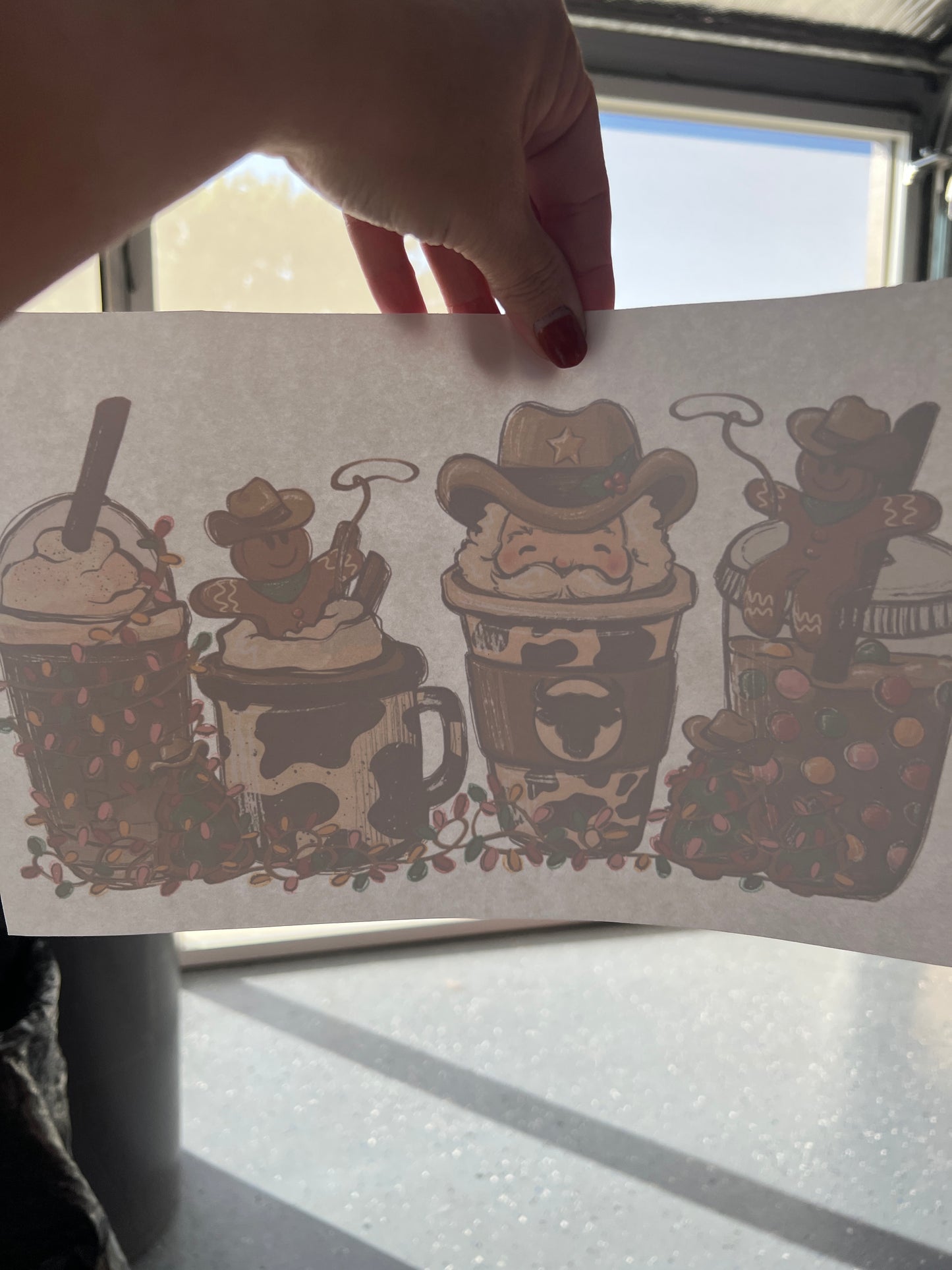 Christmas cowboy cups