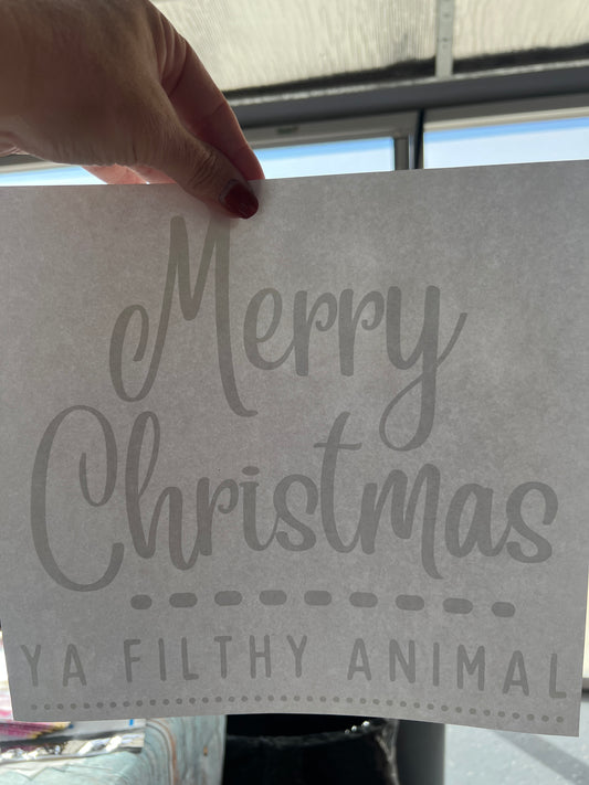 Merry Christmas ya filthy animal