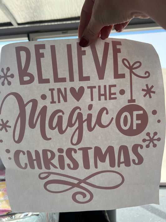 Believe in magic of Christmas