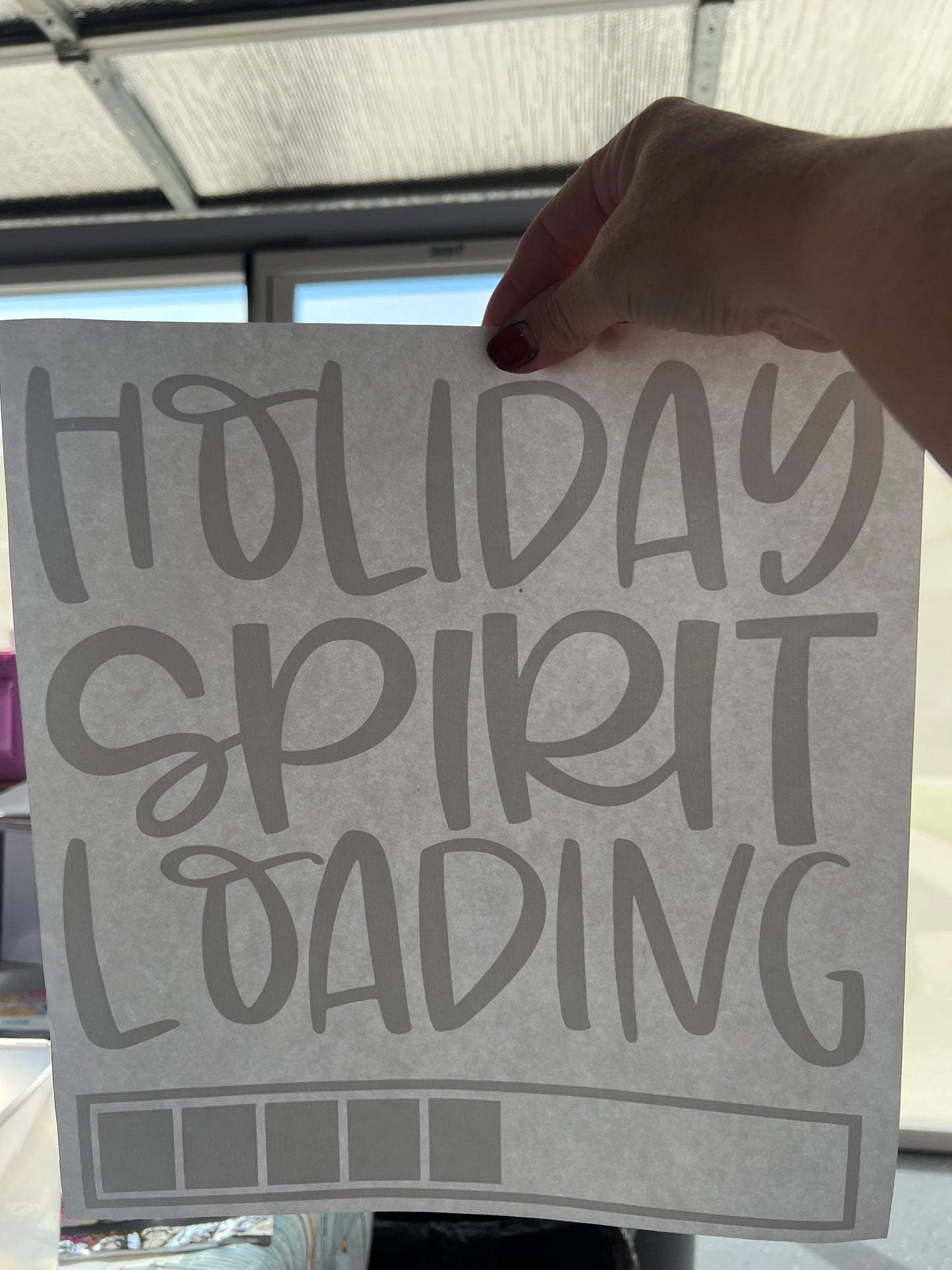 Holiday spirit loading