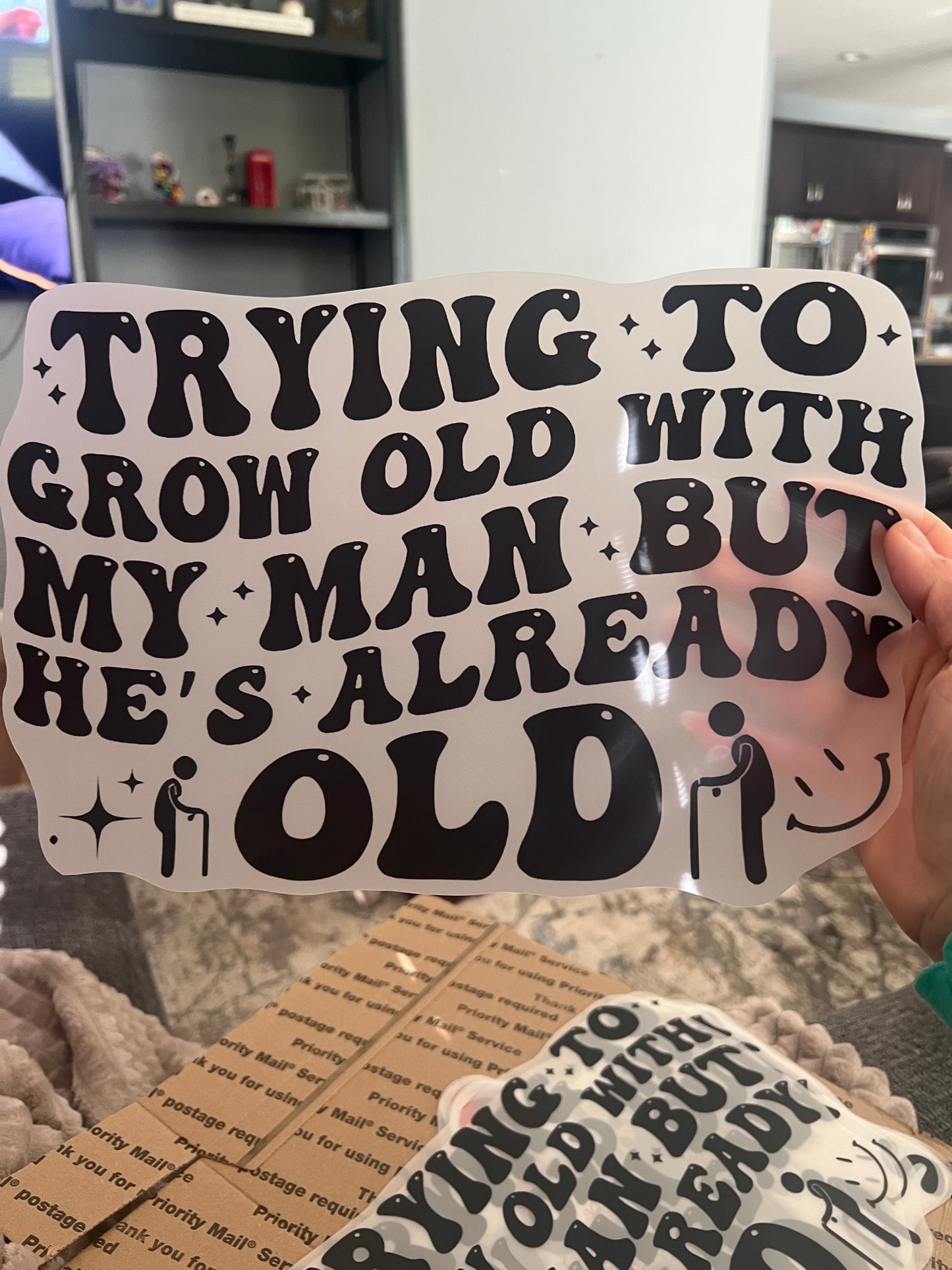 Trying to grow old with my man but he’s already old