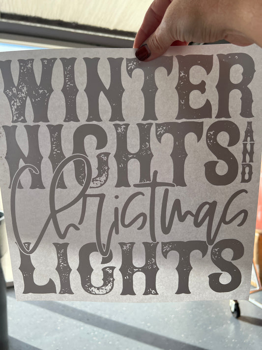 Winter nights and Christmas lights