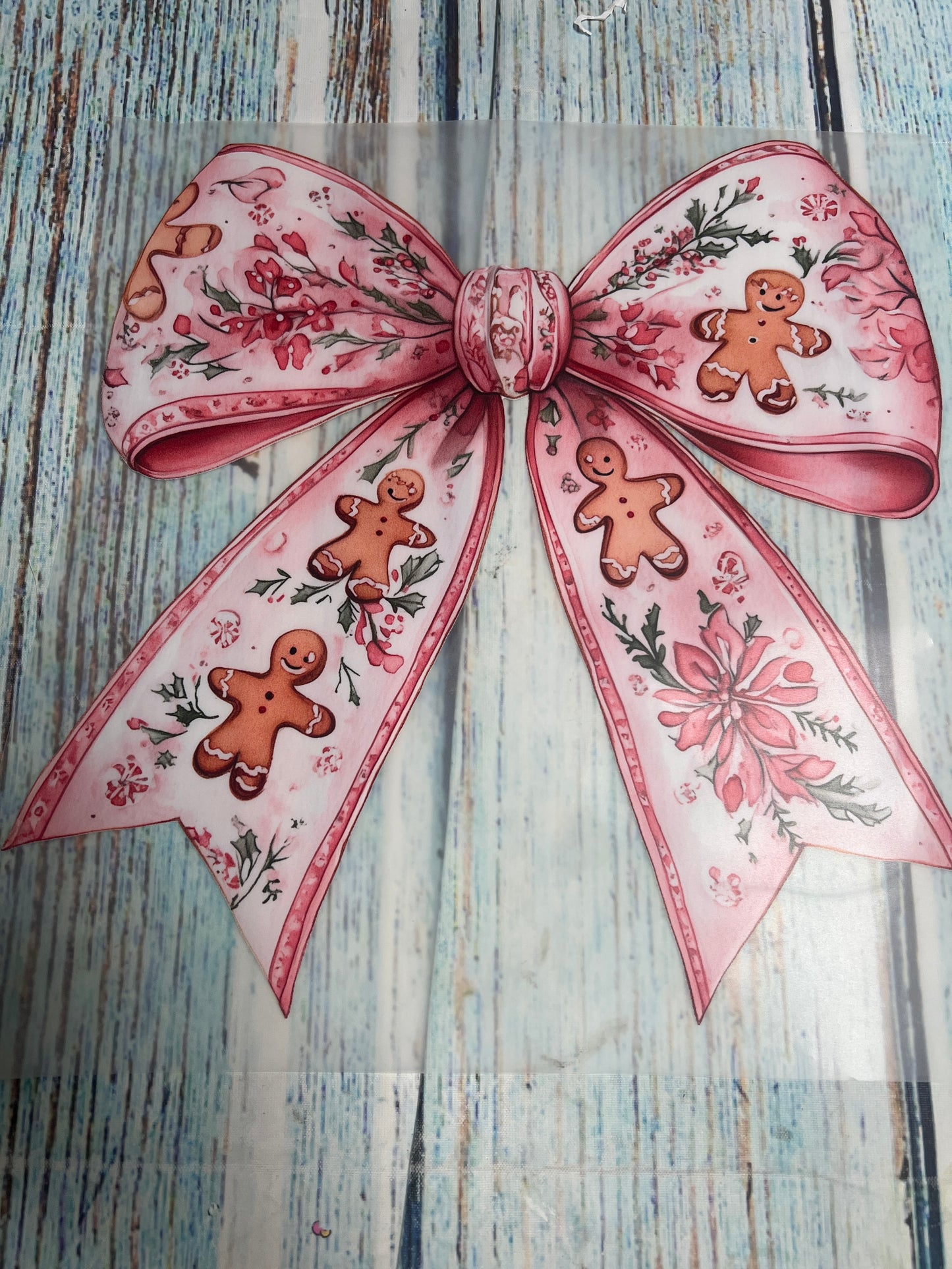 Gingerbread pink bow