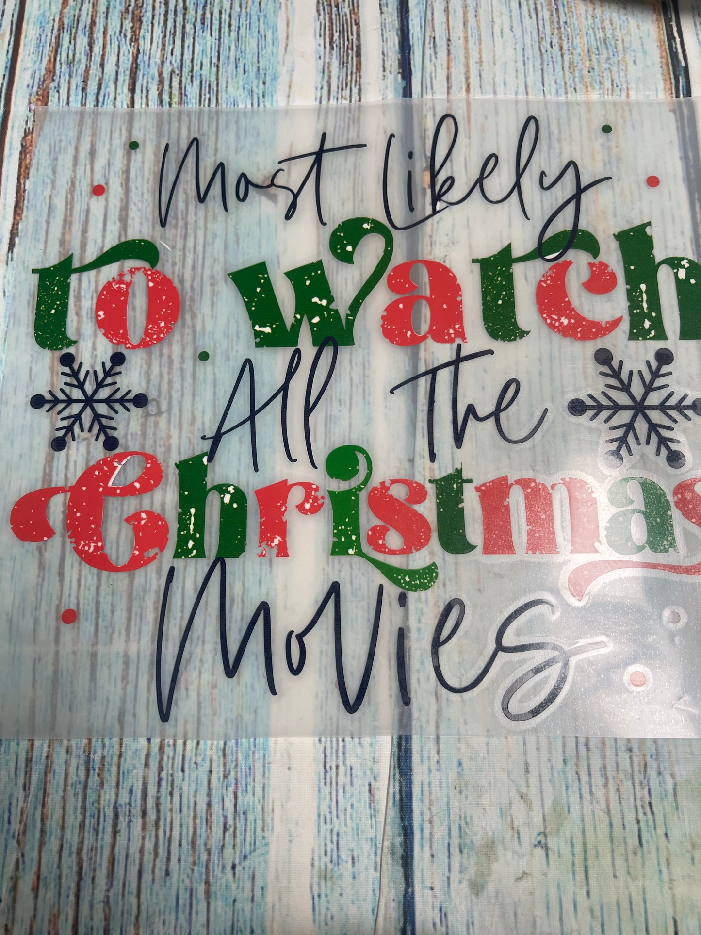 Most likely to watch all the Christmas movies