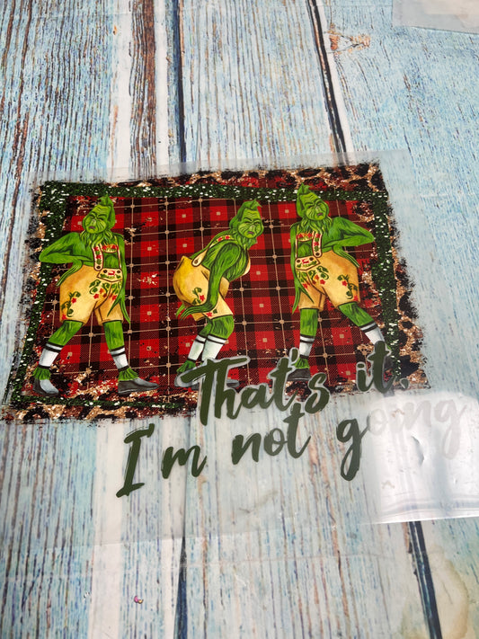 That’s it I’m not going