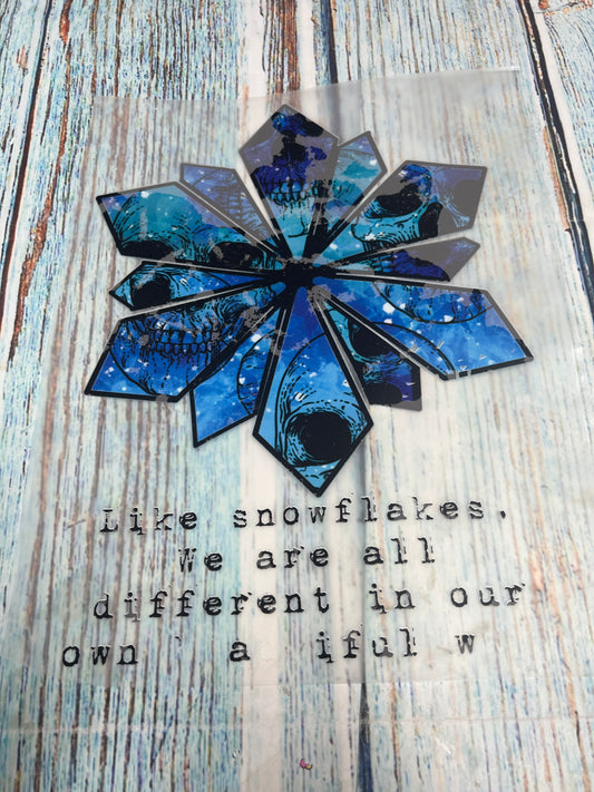 Snowflakes are all different