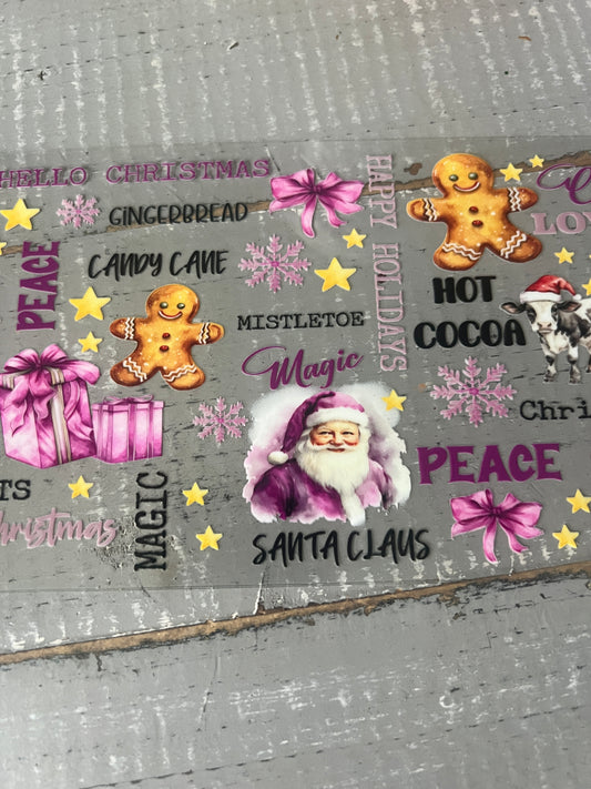 Hello Christmas purple