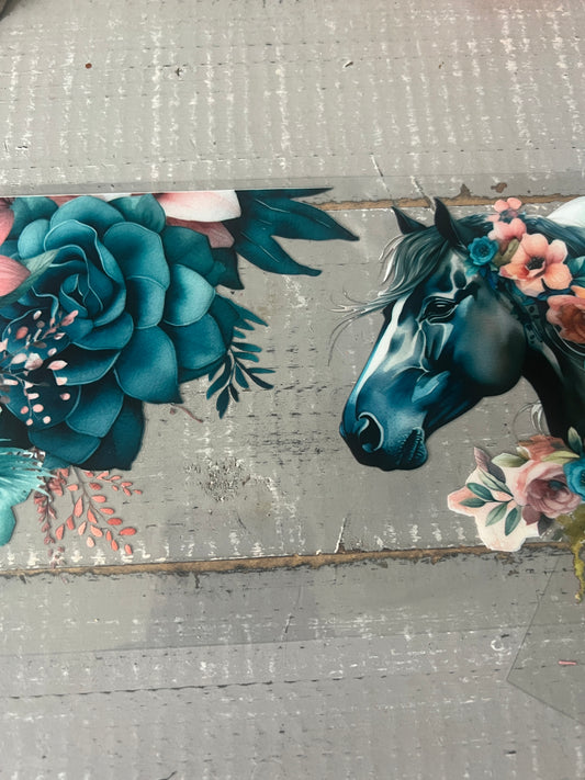 Teal horse