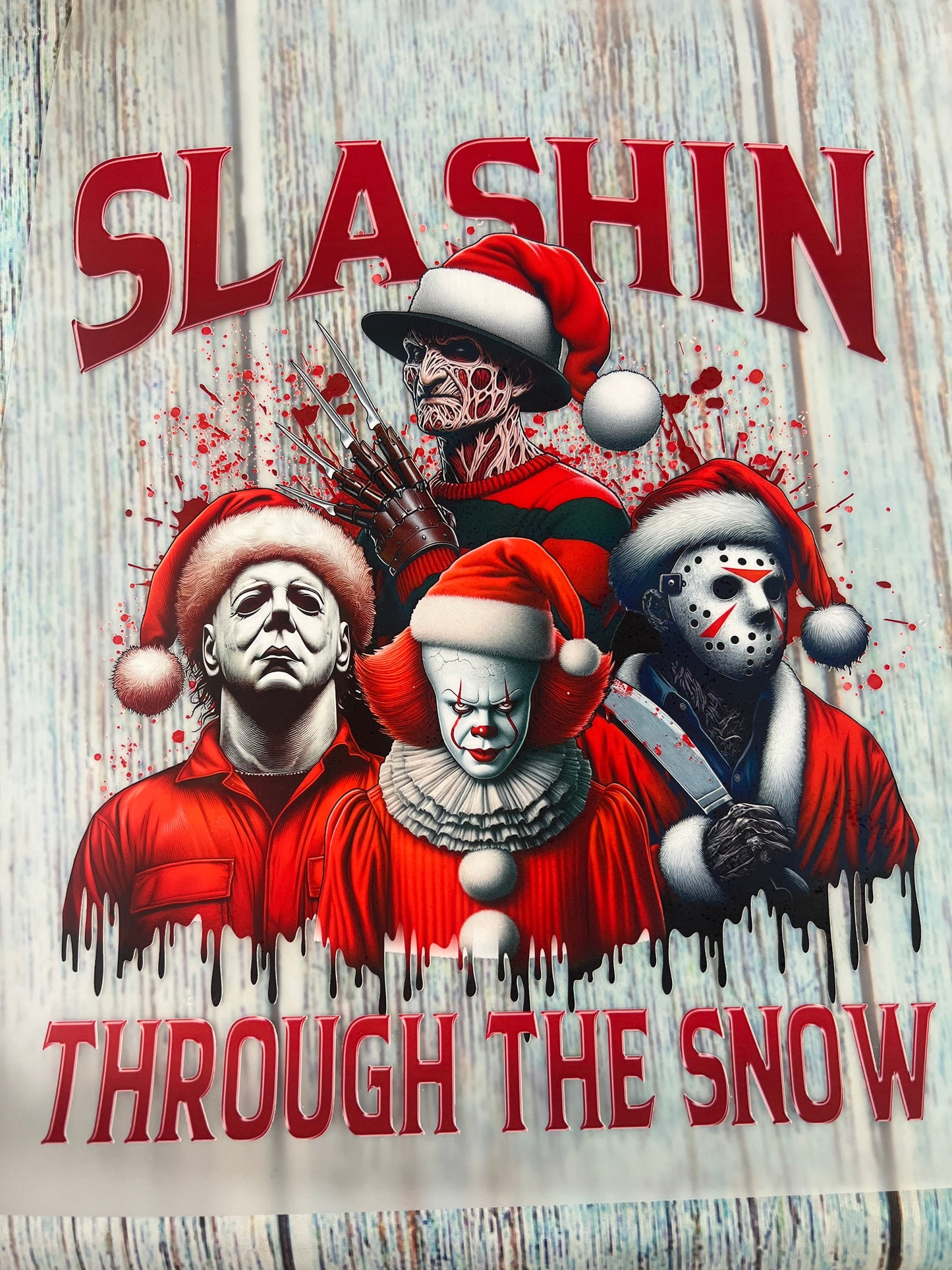 Slashin through the snow. Horror