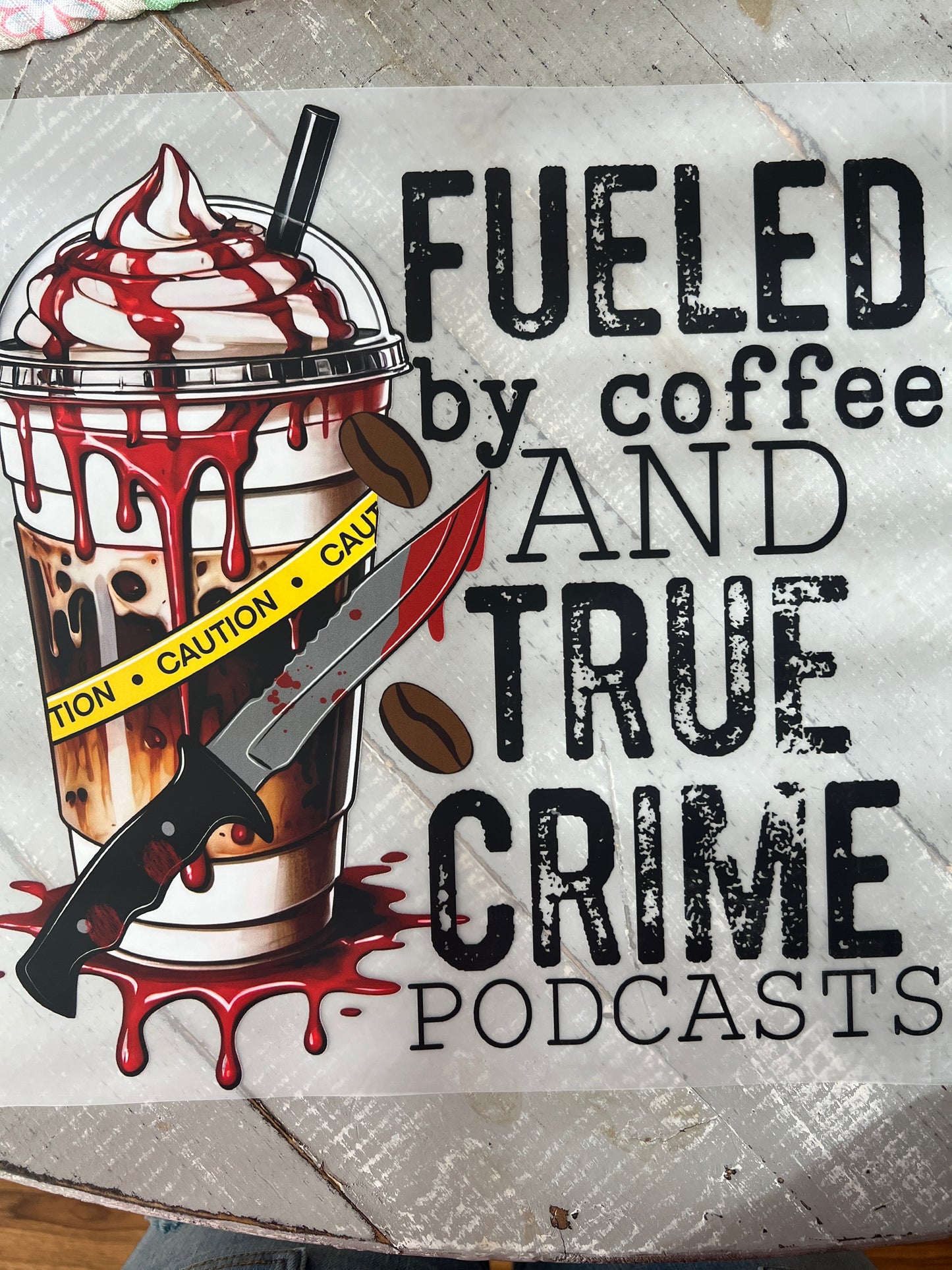 Fueled by coffee and true crime podcasts