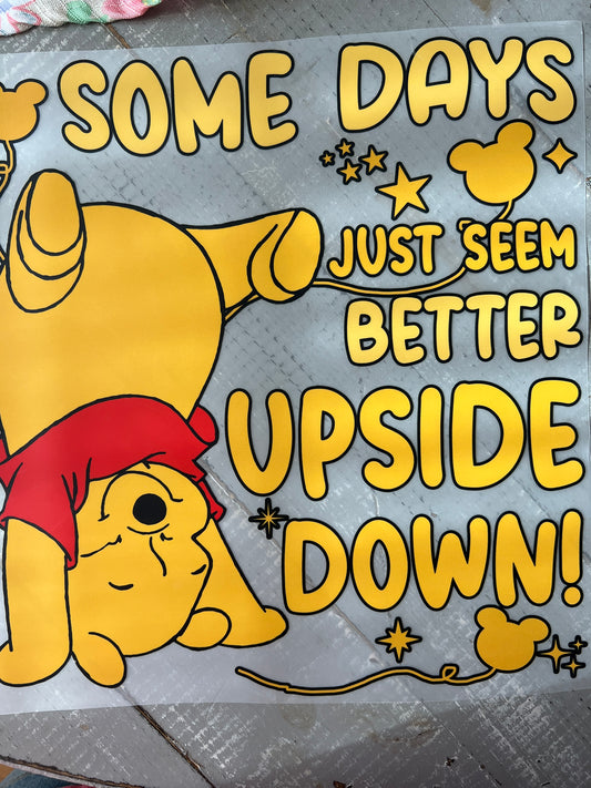 Some days just seem better upside down