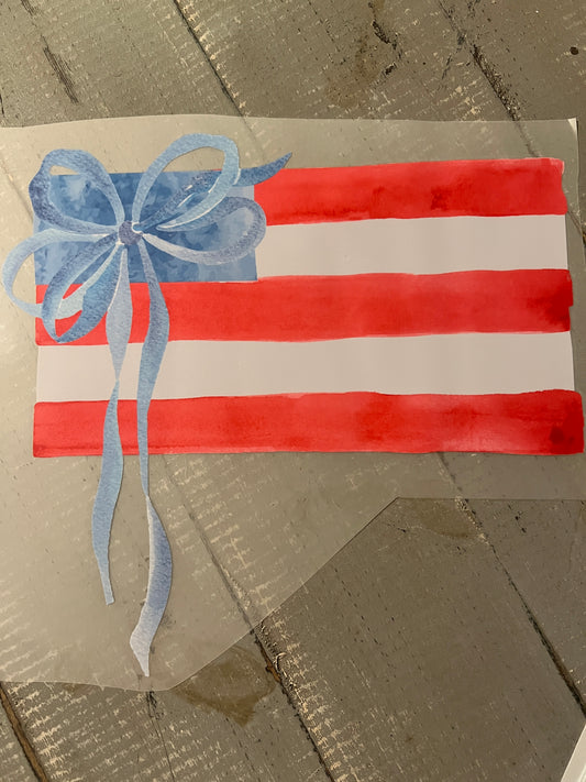 USA flag bow