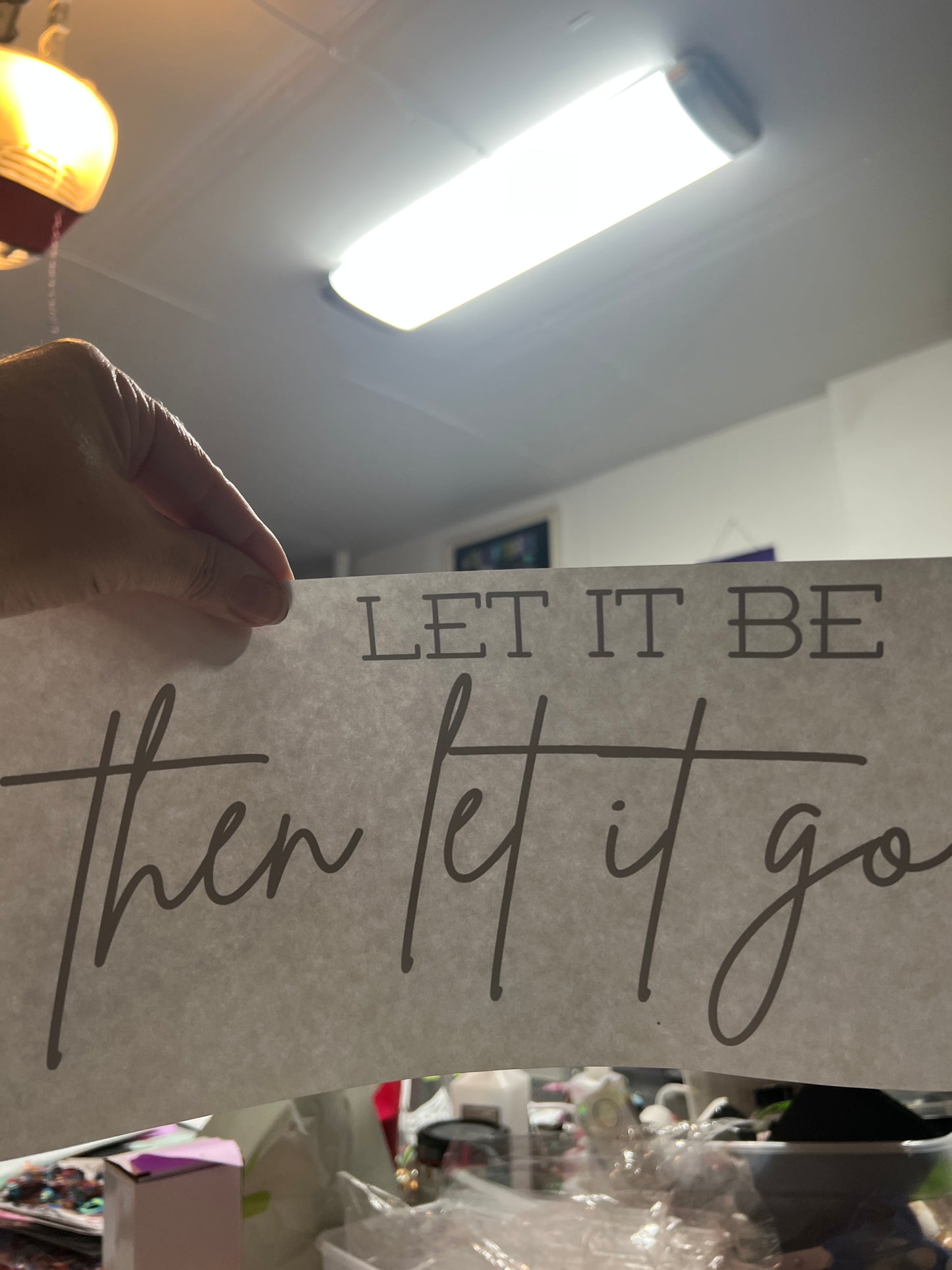 Let it be then let it go