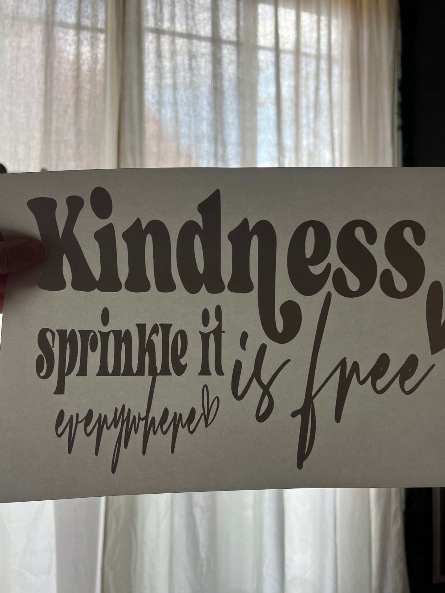 Kindness is free