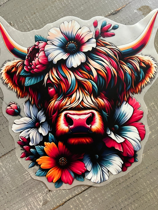 Floral cow