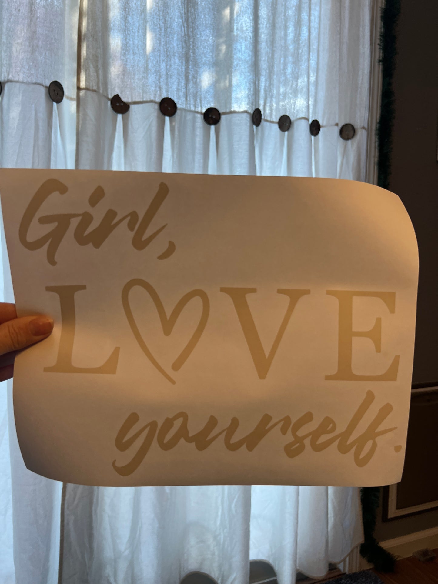 Girl, love yourself