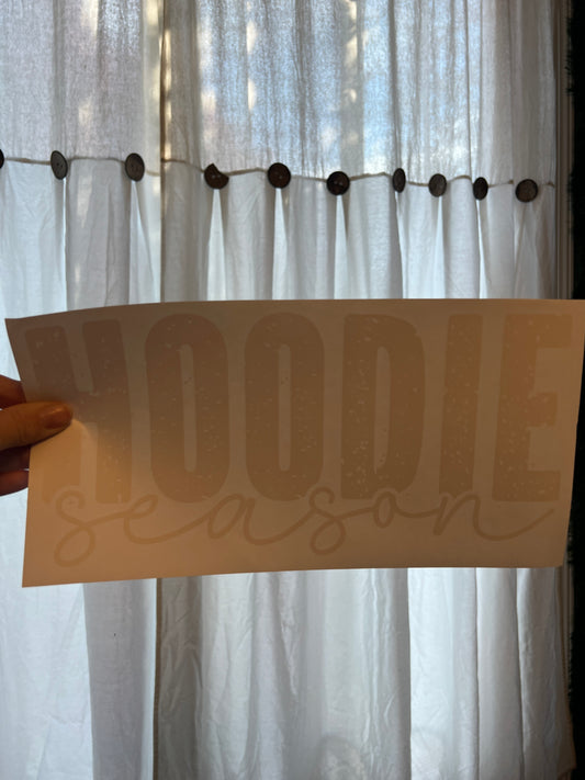 Hoodie season (white writing)