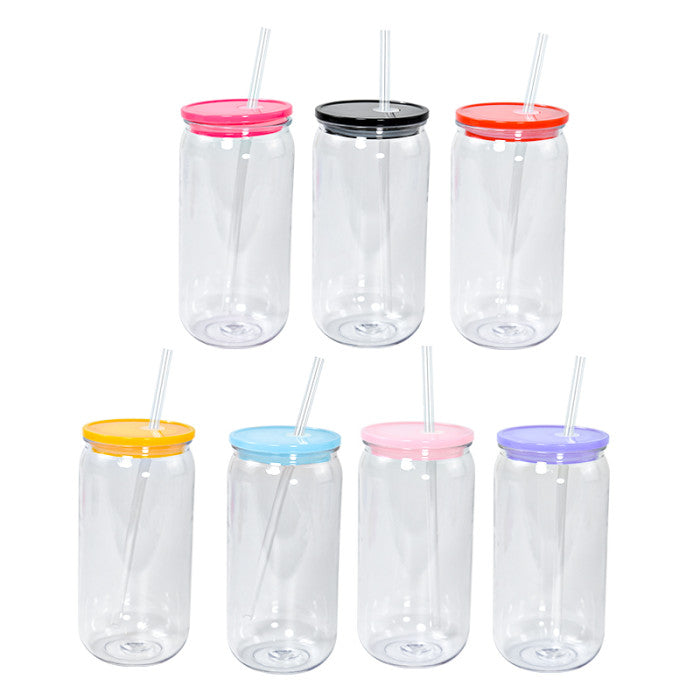 Plastic Blank cups with color lid