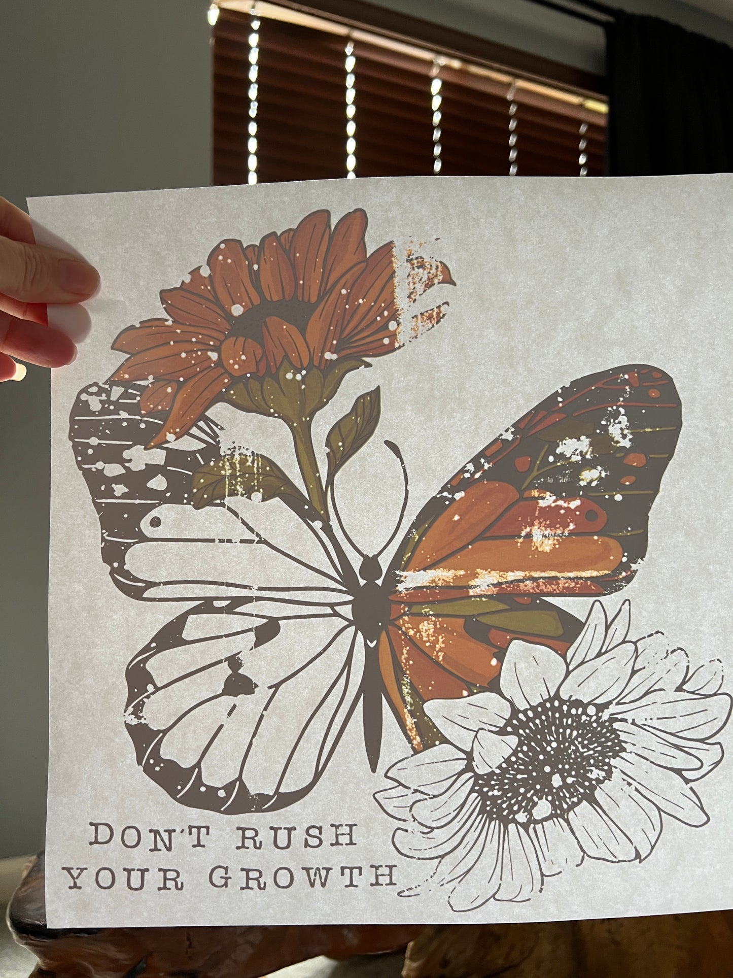 Don’t rush your growth (black writing)