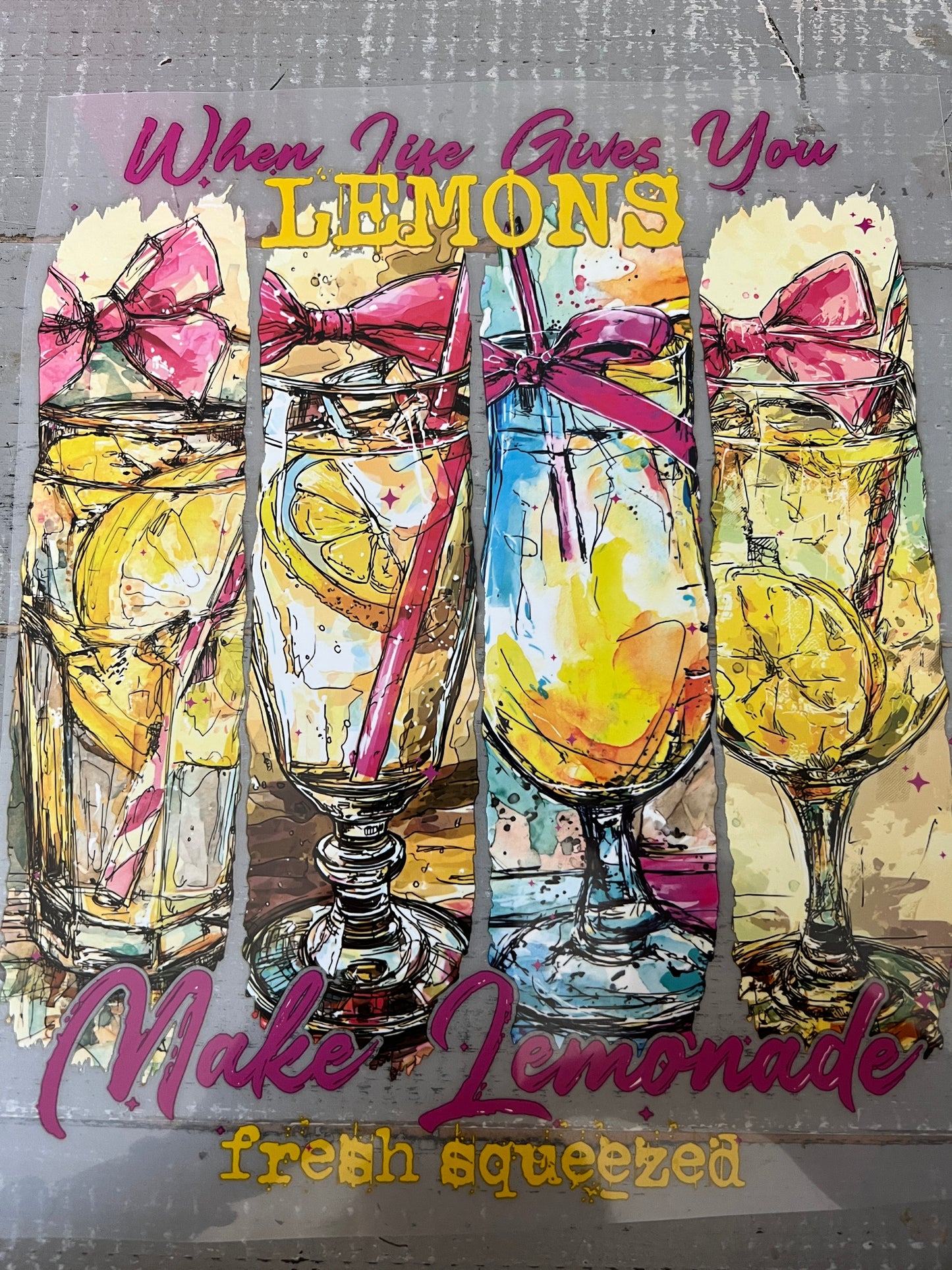 When life give you lemons. Make lemonade