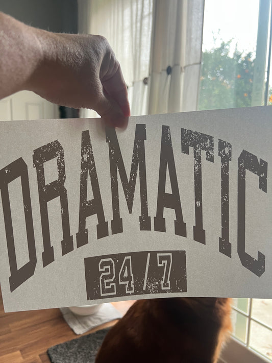 Dramatic (black writing)